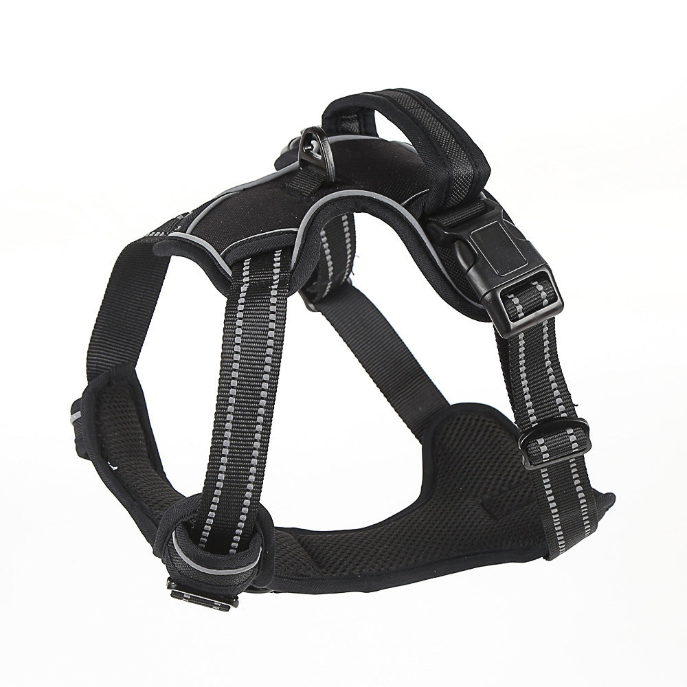 Harnais pour chien anti-traction, respirant et réfléchissant
