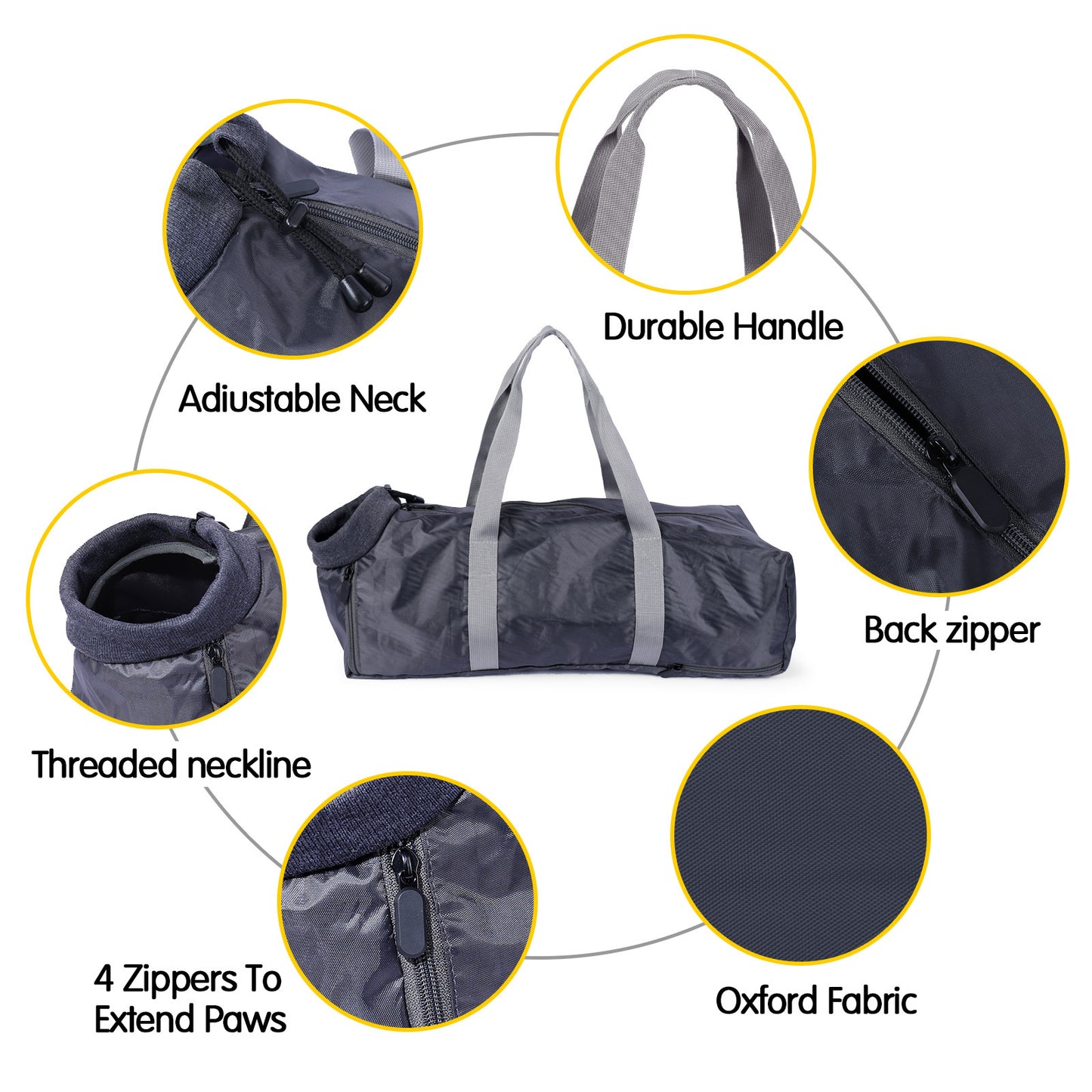 Sac de Voyage pour Chat Doublé
