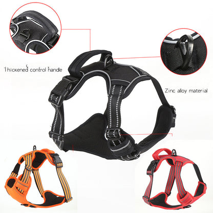 Harnais pour chien anti-traction, respirant et réfléchissant