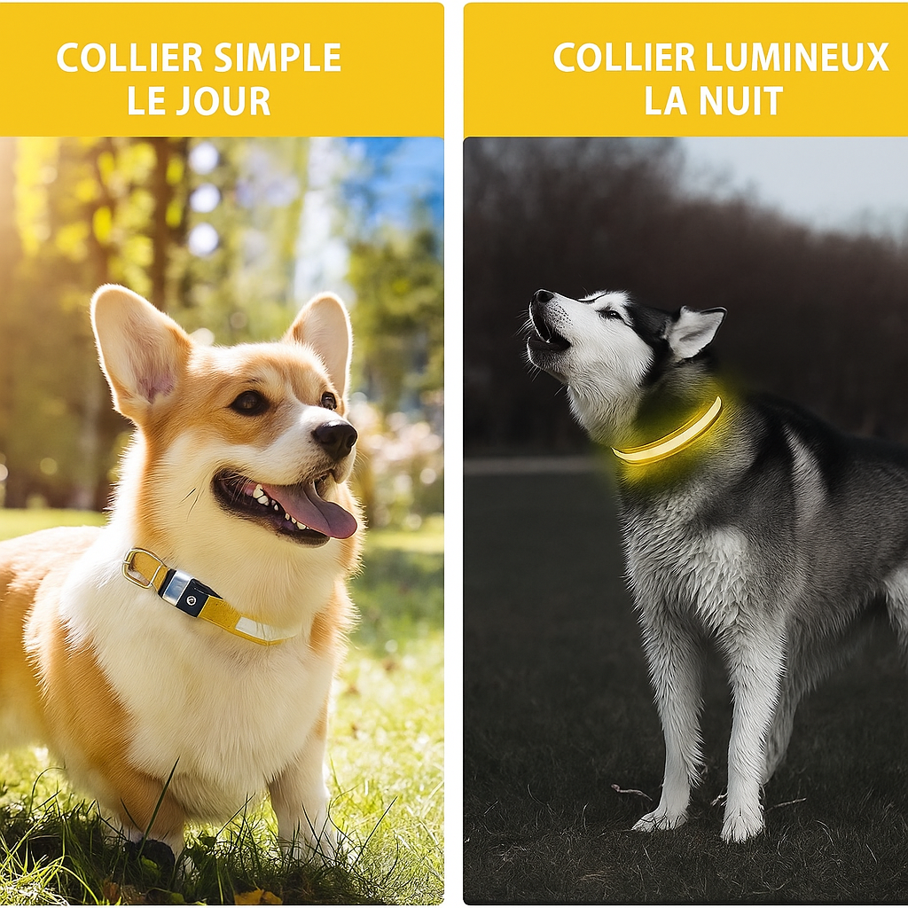Collier LED de Sécurité pour Chien