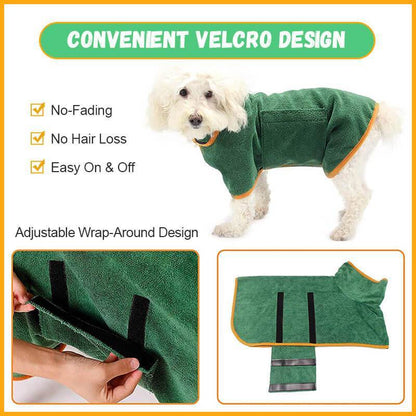 Peignoir Absorbant pour Animaux de Compagnie
