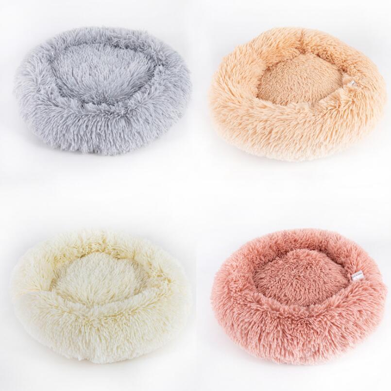 Paniers Ronds en Peluche pour Petits Chiens