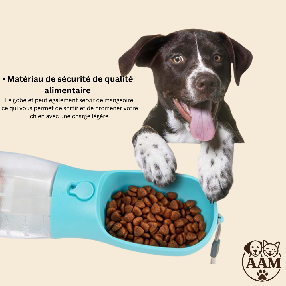 Bouteille pour animaux de compagnie 3 en 1