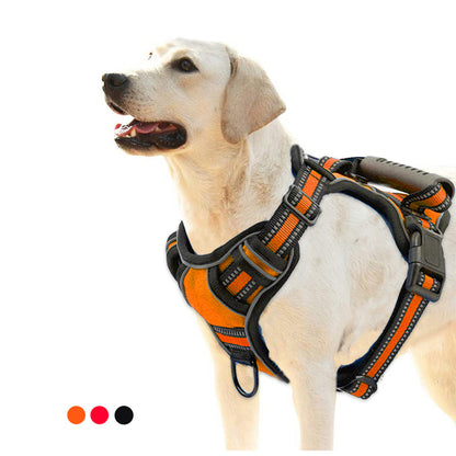 Harnais pour chien anti-traction, respirant et réfléchissant