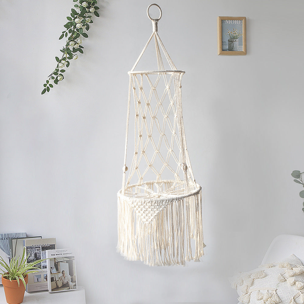 Lit Suspendu en Macramé pour Animaux de Compagnie