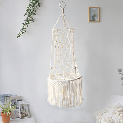 Lit Suspendu en Macramé pour Animaux de Compagnie
