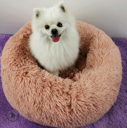 Paniers Ronds en Peluche pour Petits Chiens